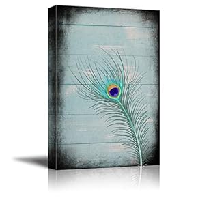 signwin Canvas Wall Art Feather and Animals Canvas...
