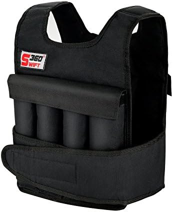 Swift360 Weighted Vest for Men 20/40lbs Adjustable Female Fitness Gear Cross-fit Training Exercise Camouflage/Black