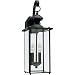 Sea Gull Lighting 8468-12 Jamestowne Two Outdoor Wall Lantern Outside Lighting, 20 1/4", Black Finish