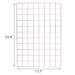 Simmer Stone Rose Gold Wall Grid Panel for Photo Hanging Display & Wall Decoration Organizer, Multi-Functional Wall Storage Display Grid, 5 Clips & 4 Nails Offered, Set of 1, 17.7