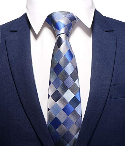 AVANTMEN New Men\'s neckties 6 Pack Classy Neck Tie for Men Woven Jacquard Neck Ties (6 Pack - Style D)