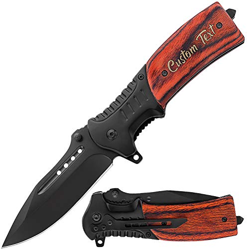 Custom Pocket Knife for Men Engraved Knives Personalized Gifts for