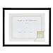 Gallery Solutions 11x14 Document Frame for Floating Display of 8.5x11 Document or Image, Black
