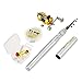 Lixada Pen Fishing Rod Reel Combo Set Telescopic Pocket Fishing Rod Pole + Reel Aluminum Alloy Fishing Line Soft Lures Silver