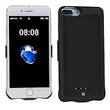 iPhone 7 Plus Battery Case 10000mAh Ultra Slim Extended Backup Power Bank Battery Charger Case Cover For Apple iPhone 7 Plus/6s Plus/6 Plus(5.5 inch) (Black)