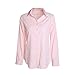 SUNNOW Women Fasional Slim Shirt V Neck Long Sleeve Button-down Blouse