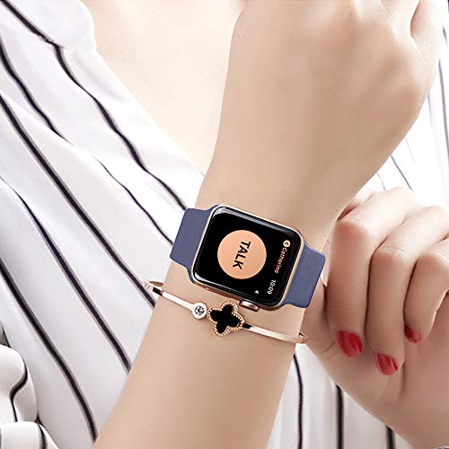 image for NUKELOLO Sport Band Compatible with Apple Watch 38MM 40MM, Soft Silico