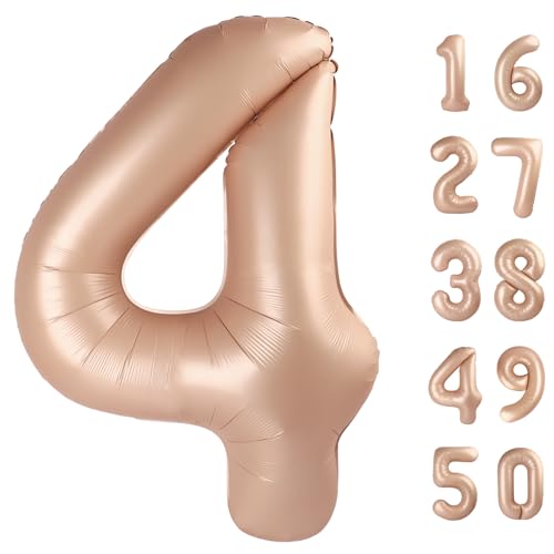 Caramel Number 4 Balloon