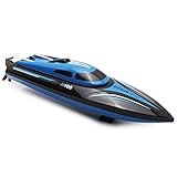 TOYEN Remote Control Boat for Lakes, Pools and Outdoor Adventure,H100 Remote Controlled RC Boats for Kids or Adults 4CH High Speed Electric RC Boat
