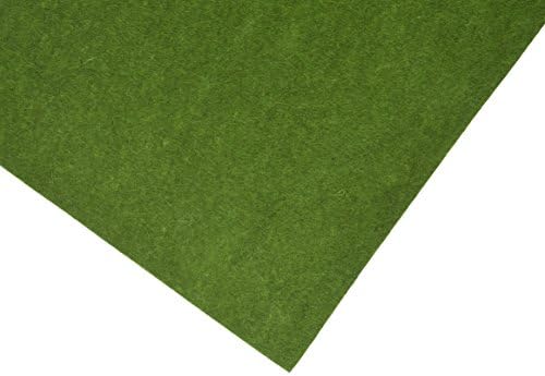 Hollandfelt G732P Felt sheets-G1-732 6 Sheets 20x30cm-100% Wool, Moss Heathered, 20 x 30 cm
