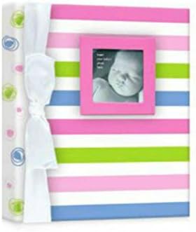 Penny Laine Girls Striped Adoption Babybook