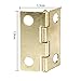 Foxnovo Mini Cabinet Hinges Connectors - 30pcs (Golden)