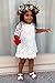 CVERRE Flower Girl Lace Dress Country Dresses with Sleeves 1-6 (White, 130)