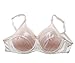 Aintle White Bra With Pocket for Silicone Breast Crossdresser Mastectomy Prosthesis 34/75(Suitable for A,B,C,D Cup)
