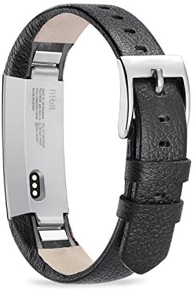 Genuine Leather Bands for Fibit Alta and Alta HR , FITEEN Replacement Wrist Band – Pin and Tuck