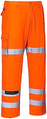 Portwest RT49 Hi-Vis Three Band Trousers Orange Large view 2