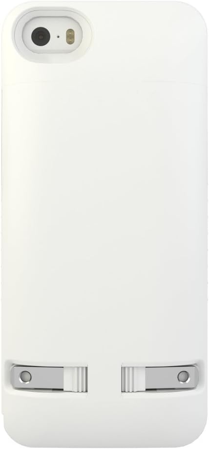 Prong PocketPlug Case - Protective Case with Built-in A/C Charger for iPhone 4/4s - White