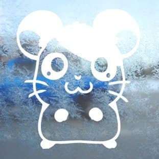 Car Sticker / Bumper / Decal White Hamtaro Vinyl White - for Laptop / Window / Truck / Tuning / motorcycle