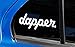 iJDMTOY (2) JDM Dapper Die-Cast Vinyl Decals, Funny Style JDM Stickers For Car Windshield, Side Windows, Bumpers, etc