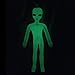 Off the Wall Toys Alien Glow-in-the-Dark Bendable Keychain