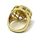 Men's 14k Gold Plated Hip Hop Iced Round Cz Ring Size Available 7 8 9 10 11 12