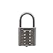 Ultra Hardware 55156 10 Digit Push Button Combination Padlock, 5 Digit Locking Mechanism, Chrome Plated