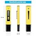 Digital PH Meter, UOTO Water Quality Tester 0.01 PH High Accuracy and 0-14 PH Measurement Range, Ideal Water Test Meter for Household Drinking Water, Aquariums, ATC - Yellow