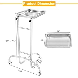 OMECAL Mayo Instrument Stand with Removable Tray