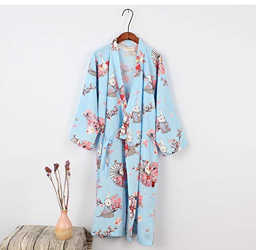 Women Kimono Long Yukata Japanese Pyjamas Cardigan Dressing Gown Sleepwear - Thumbnail 2