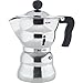 Alessi AAM33/6 - Design Espresso Coffee Maker, Aluminum and Thermoplastic Resin, 6 Cups, Black Handle
