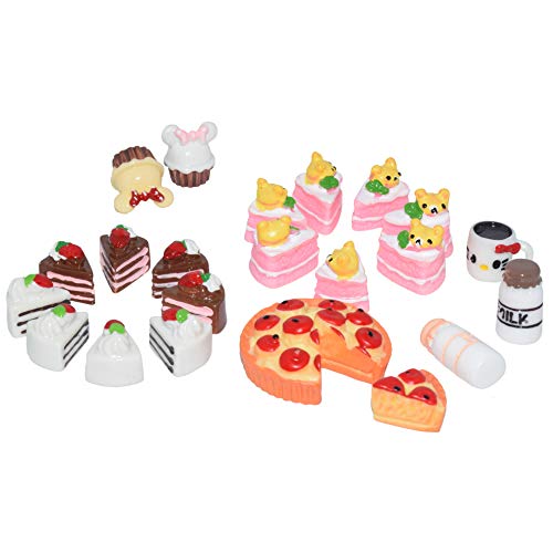 AMOBESTER Dollhouse Kitchen Accessories Miniature Play Food Cakes Little World Food Collectibles
