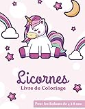 Licornes Livre De Coloriage: Pour Enfants de 4 à 8 ans 50 Coloriages Unique de Licornes à Colorier by
