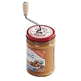 Grandpa Witmer's Old Fashioned Mess-Free Nut Butter and Natural Peanut Butter Mixer, Made in America, BPA Free, Fits 16-Ounce Jars with 3-Inch Lids