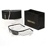 Ronsou Men Sport Al-Mg Alloy Frame Polarized Sunglasses Fashion Driving eyewear