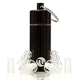 NU Ear Plugs - High Fidelity & Discreet Earplugs for Musicians, Travel, Motorcycles, Concerts, Festivals, Drummers & Percussion - Comfortable Silicone, Aluminum Case, Variable Loud Sound Protection