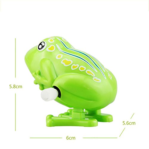 Dartphew Toys,1 PCS Fashion Lovely Cute Funny Kids Wind Up Clockwork Toy Mini Cute Jumping Baby Toys Pull Back Wind Up Safety Toysâ€“ For Kids, Toddlers & Baby(Green)