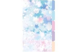 Blossom 6 Binder Dividers Tab Loose Separator for School Home 5kit