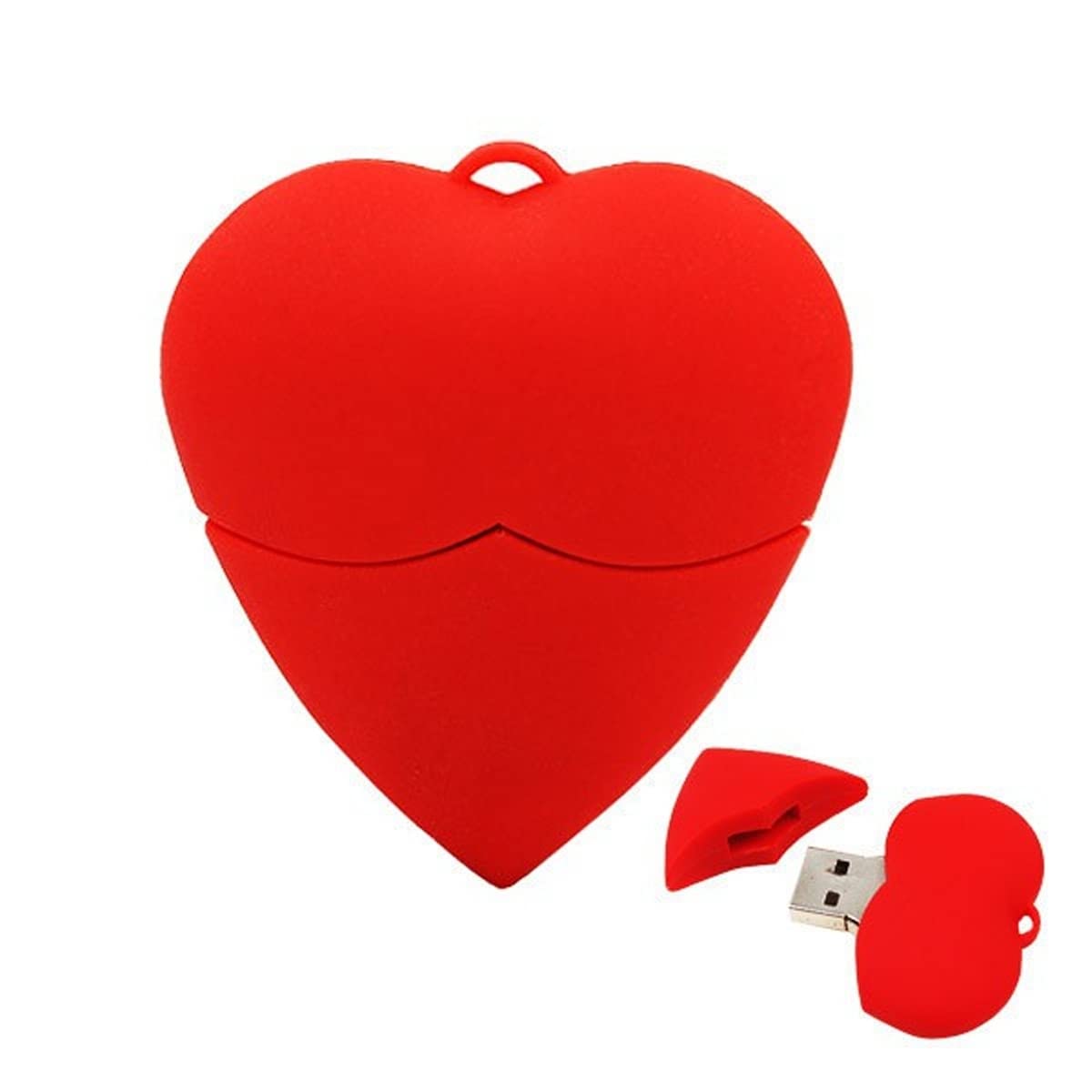 Love Heart USB Flash Drive 8 GB Pen Memory Thumb Stick Data Storage Red for Mum/Nana