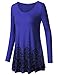 Lotusmile Womens Swing Tunic Tops Loose Fit Comfy Flattering T Shirt, Long Sleeve Round Neck, RBU XXL