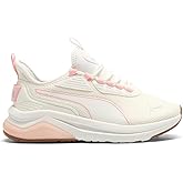 PUMA Womens Amplifier Wide Lace Up Sneakers Shoes Casual - Pink, White - Size 8 W