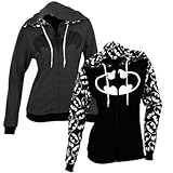 Large Reversible Batman Juniors Zip Up Hoody (L)