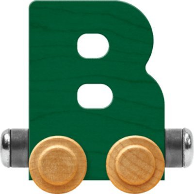 NameTrain Bright Letter Car B - Made in USA (Green)