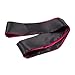 Satin Blindfold Soft Eye Mask Band Blinder Comfortable Sleep Masks (Black+Red)