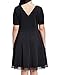 Grapent Women's Plus Size Skater A-line Dress with Crochet Hem Knee Length Party