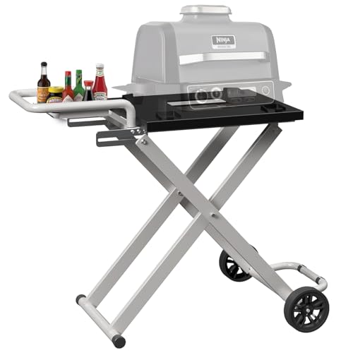 Amerbro Copertura per griglia da esterno Ninja Woodfire – Copertura impermeabile per Ninja OG701 e OG751 Grill Smoker – Anti-scolorimento e resistente ai raggi UV, resistente tessuto Oxford 600D