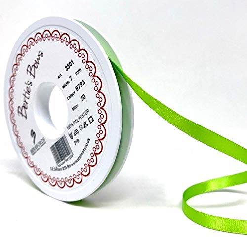 Berisfords Ribbon, Polyester, Green, 20m x7mm