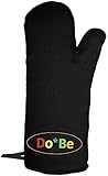 Premium Do-Be Grill Mitt-Long for Arm Protection-Heat Resistant, Flame Retardant Insulated Protection-Perfect for Outdoors BBQ or Kitchen Oven-Non Slip Flexible Light Weight Cotton/Poly Grip