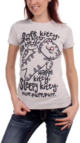 Big Bang Theory - Soft Kitty Junior T-Shirt in Ice grey, Size: X-Large, Color: Ice grey