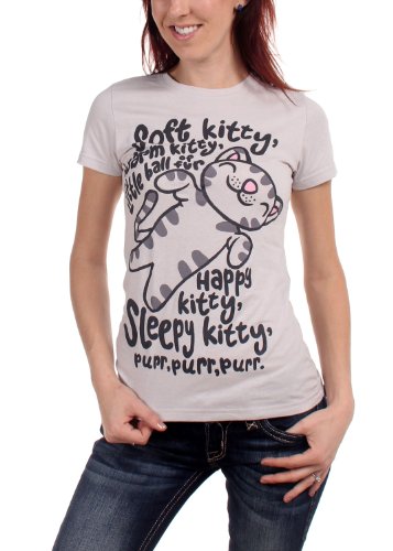 Big Bang Theory - Soft Kitty Junior T-Shirt in Ice grey, Size: X-Large, Color: Ice grey