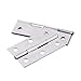 xhlife Folding Butt Hinges 304 Stainless Steel 10 Pieces 2 Inches Silver Tone Home Furniture Hardware Door Hinge with 60 Pieces Stainless Steel Screws for Cabinet Cupboard Jewelry Box